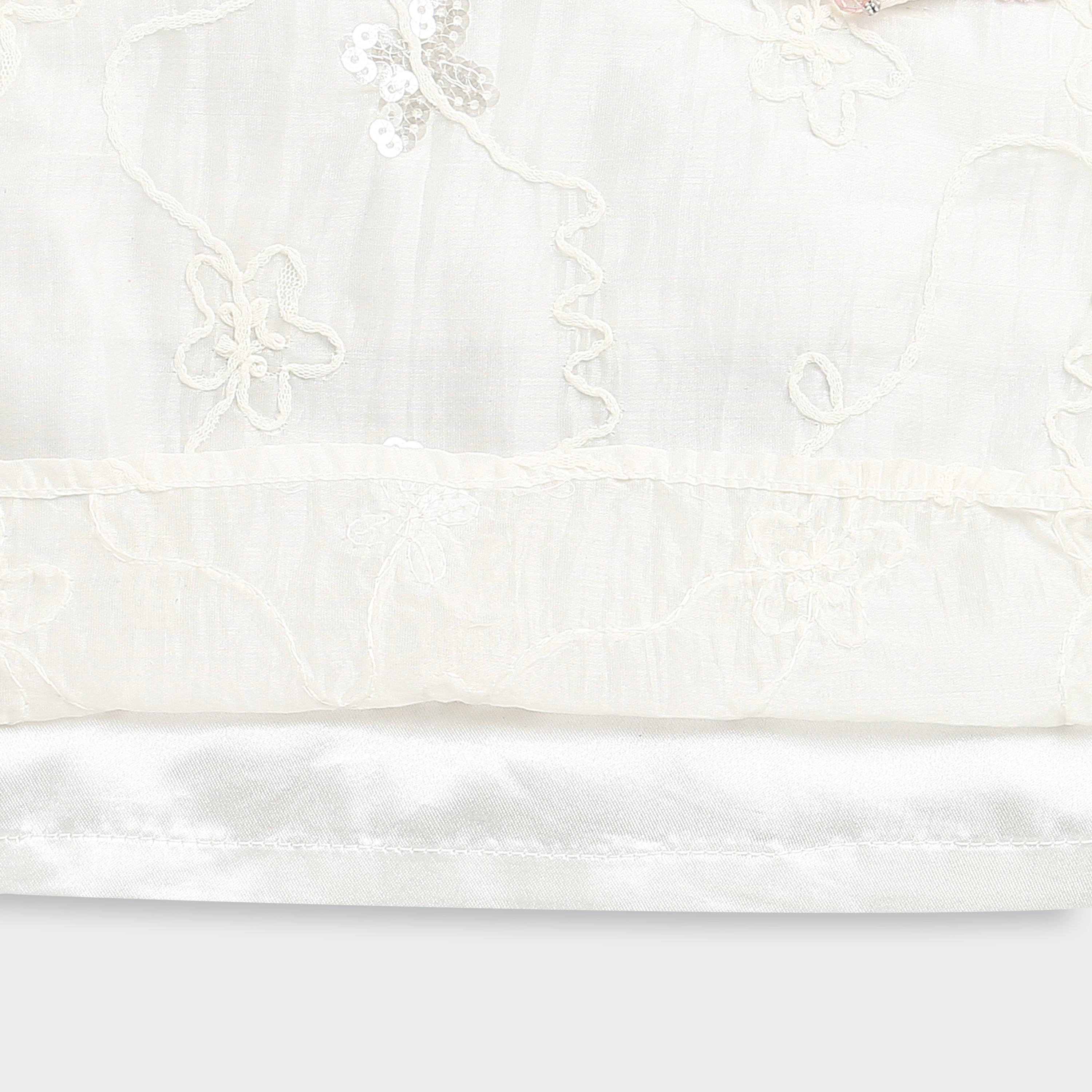 Tressel Onion Pink Floral Printed Top & Skirt Set