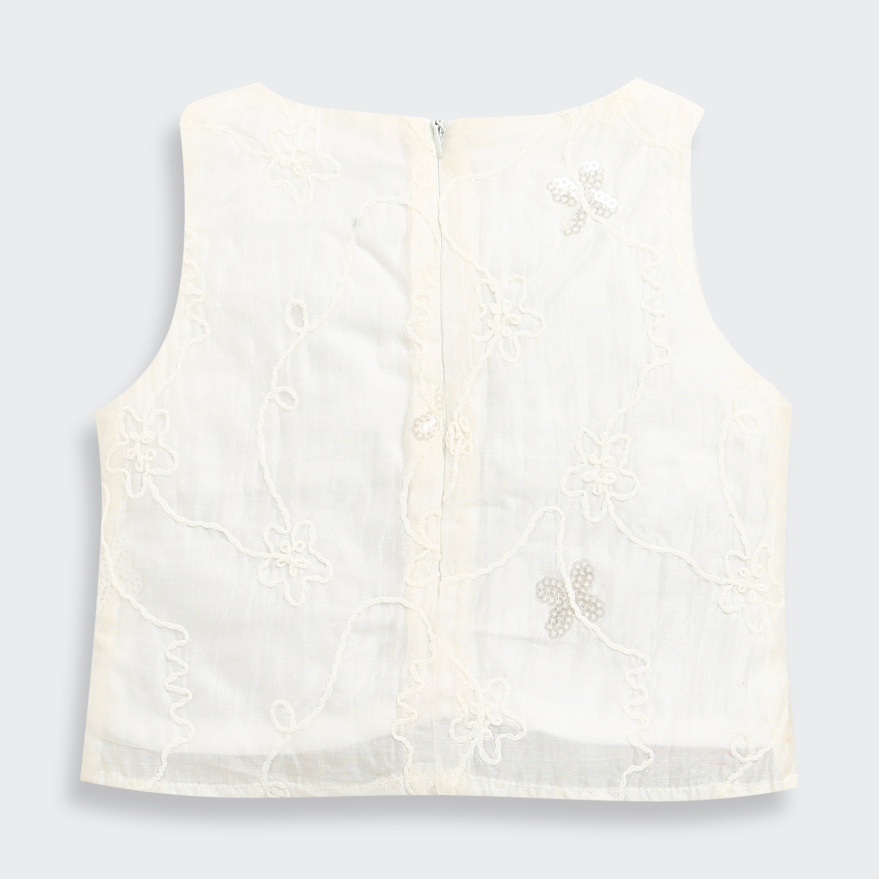 Tressel Onion Pink Floral Printed Top & Skirt Set