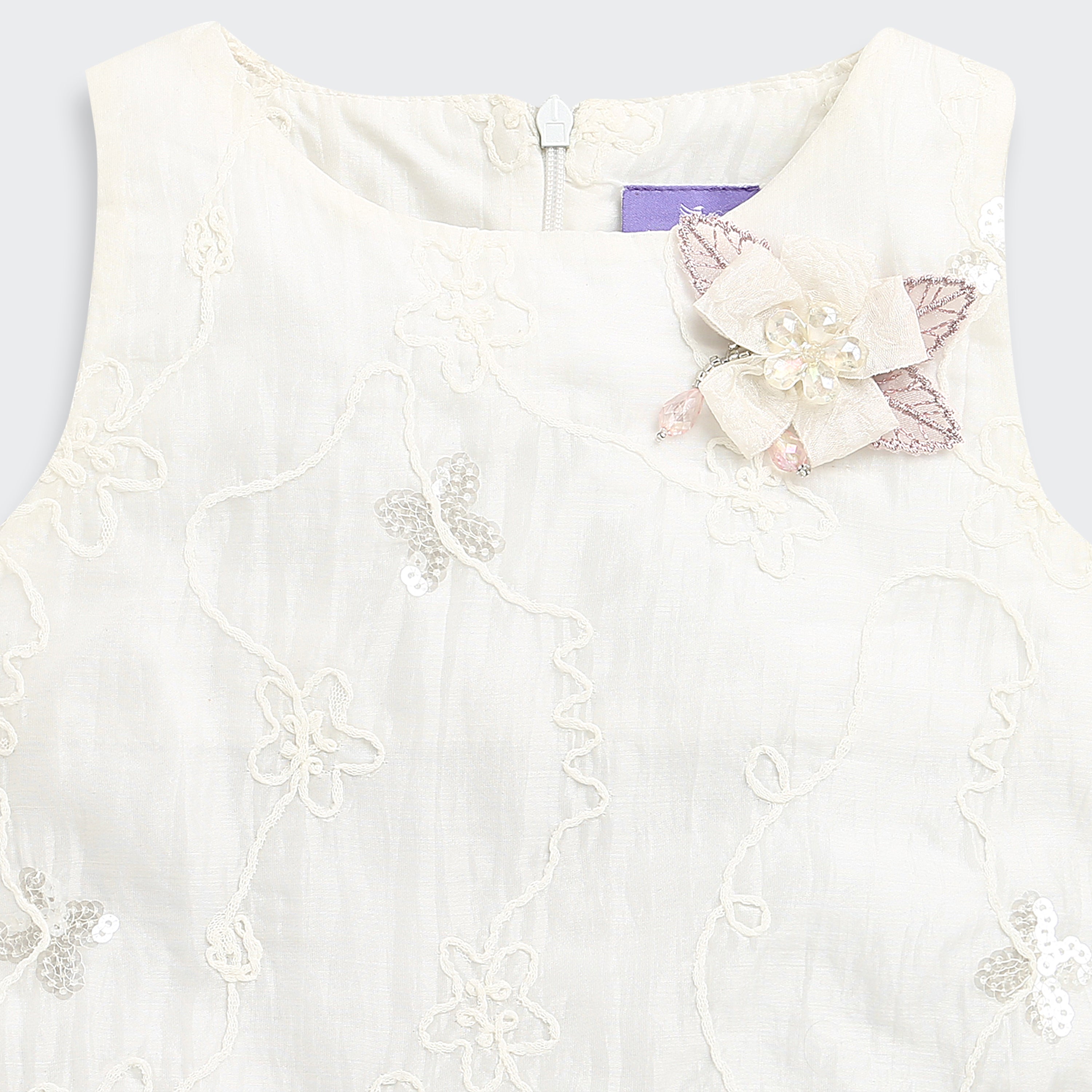 Tressel Onion Pink Floral Printed Top & Skirt Set