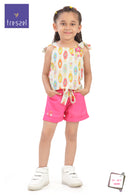 Lantern Print Top & Pink Shorts Co-ord Set TSSET40485