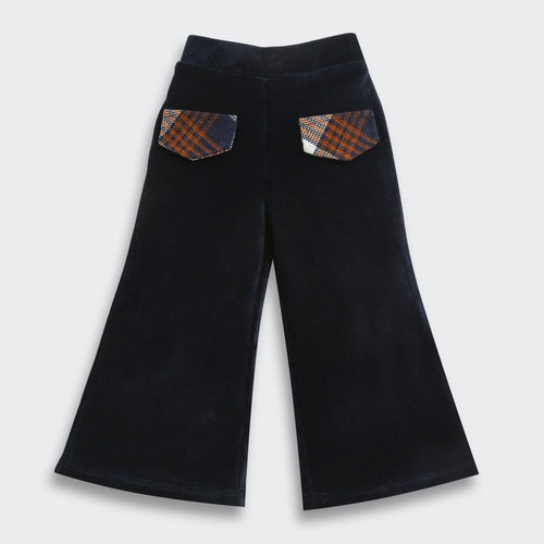 Plaid Jacket & Black Flared Pants Set TSSET40550