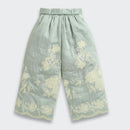 Sage Green Embroidered Jacket & Wide-Leg Pants Set TSSET40556