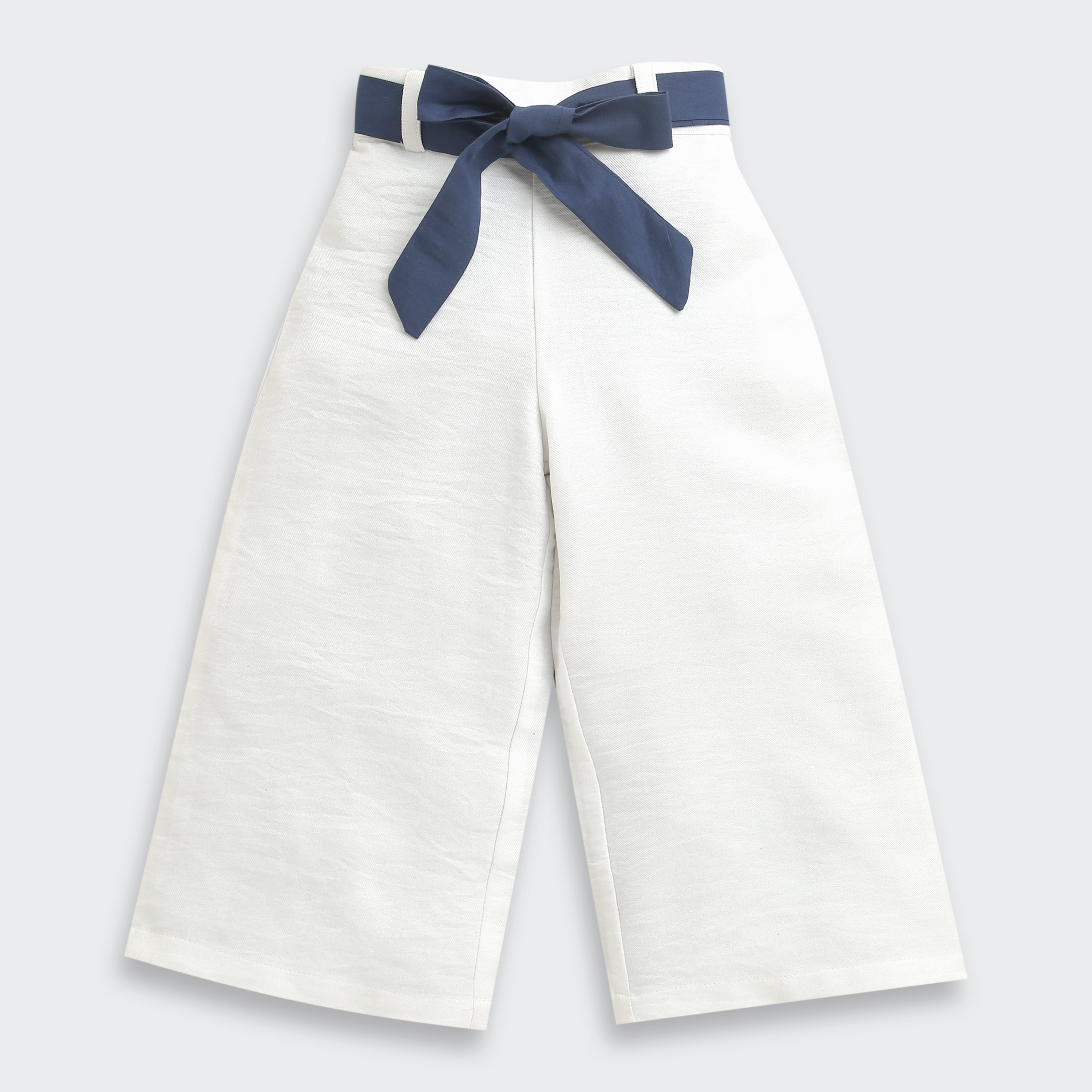 Tressel Girls Navy Blue & White Co-ord Set – Stylish Western Wear