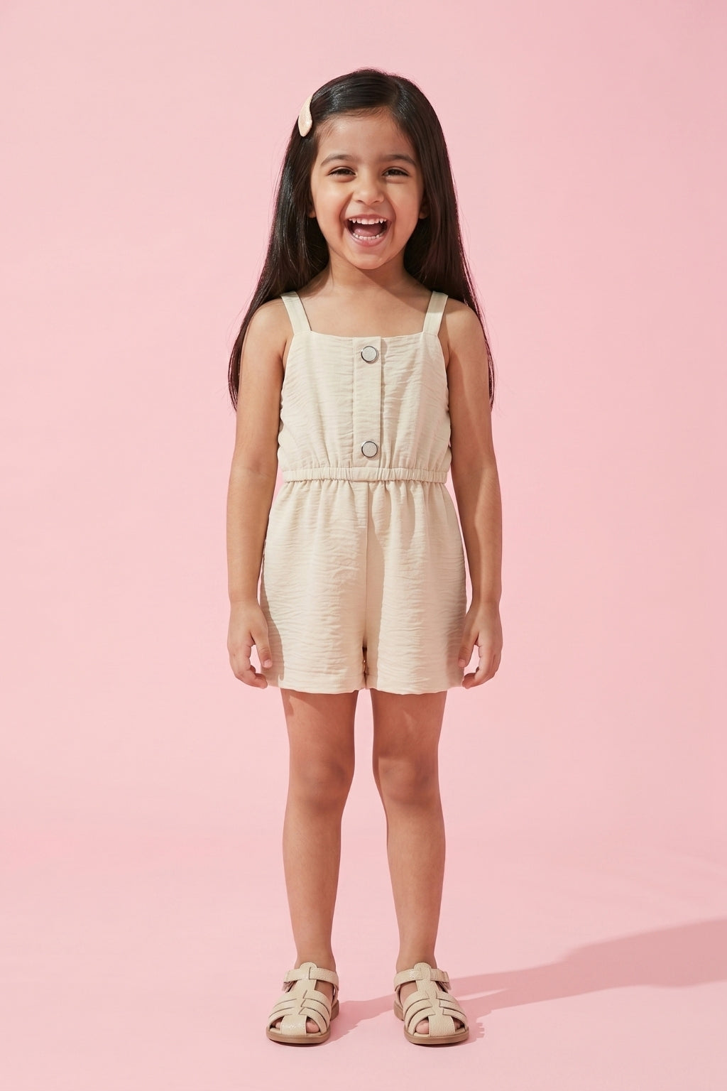 Soft Neutral Summer Romper Playsuit TSIJP012