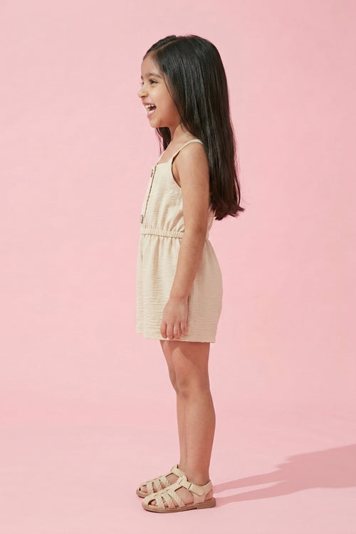 Soft Neutral Summer Romper Playsuit TSIJP012
