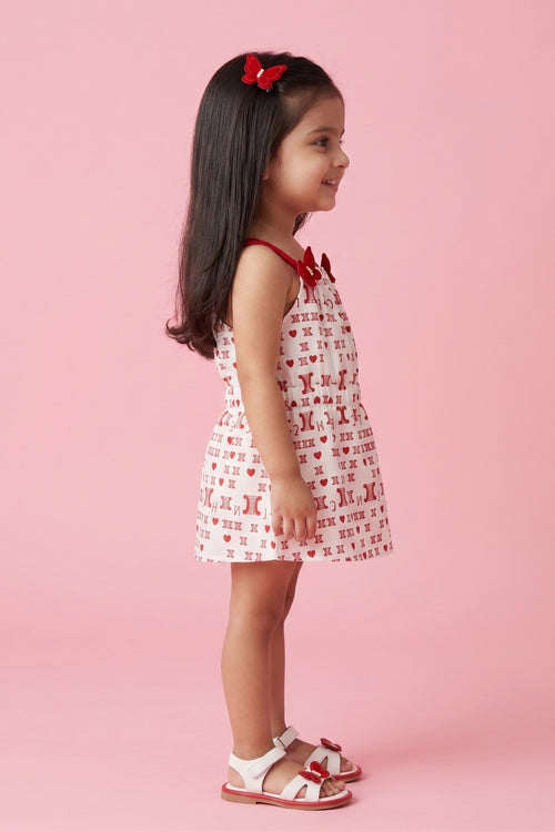 Playful Heart Motif Summer Dress TSIM003