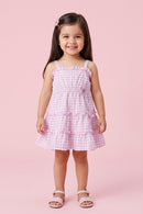 Purple Tiered Ruffle Summer Dress TSIM021