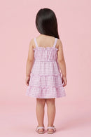 Purple Tiered Ruffle Summer Dress TSIM021