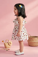 Heart Print Baby Girl Dress TSIJP014