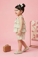 Floral Tiered Top & Shorts Co-ord Set TSSET40226