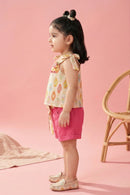 Lantern Print Top & Pink Shorts Co-ord Set TSSET40485