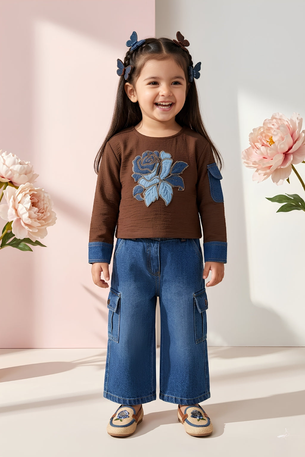 Toddlers Denim Full Pants