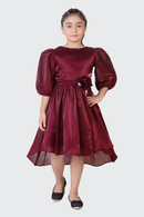 Tiny Girl Wine Party Frock for Girls – Premium Kids Fashion India