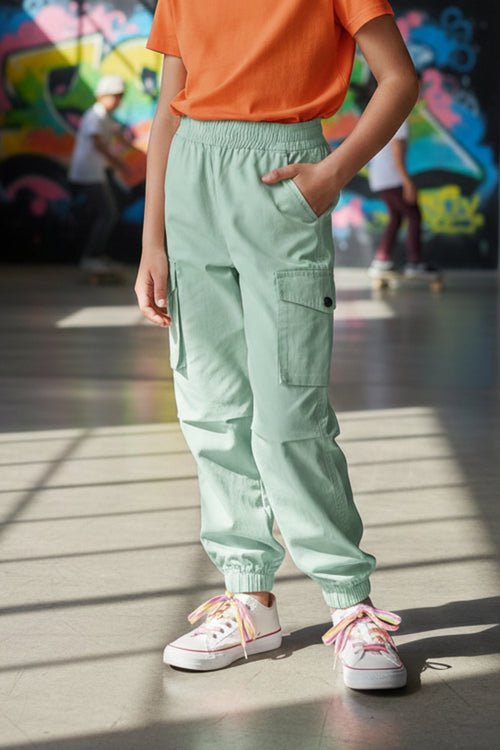 Mint Green Utility Cargo Jogger 0142
