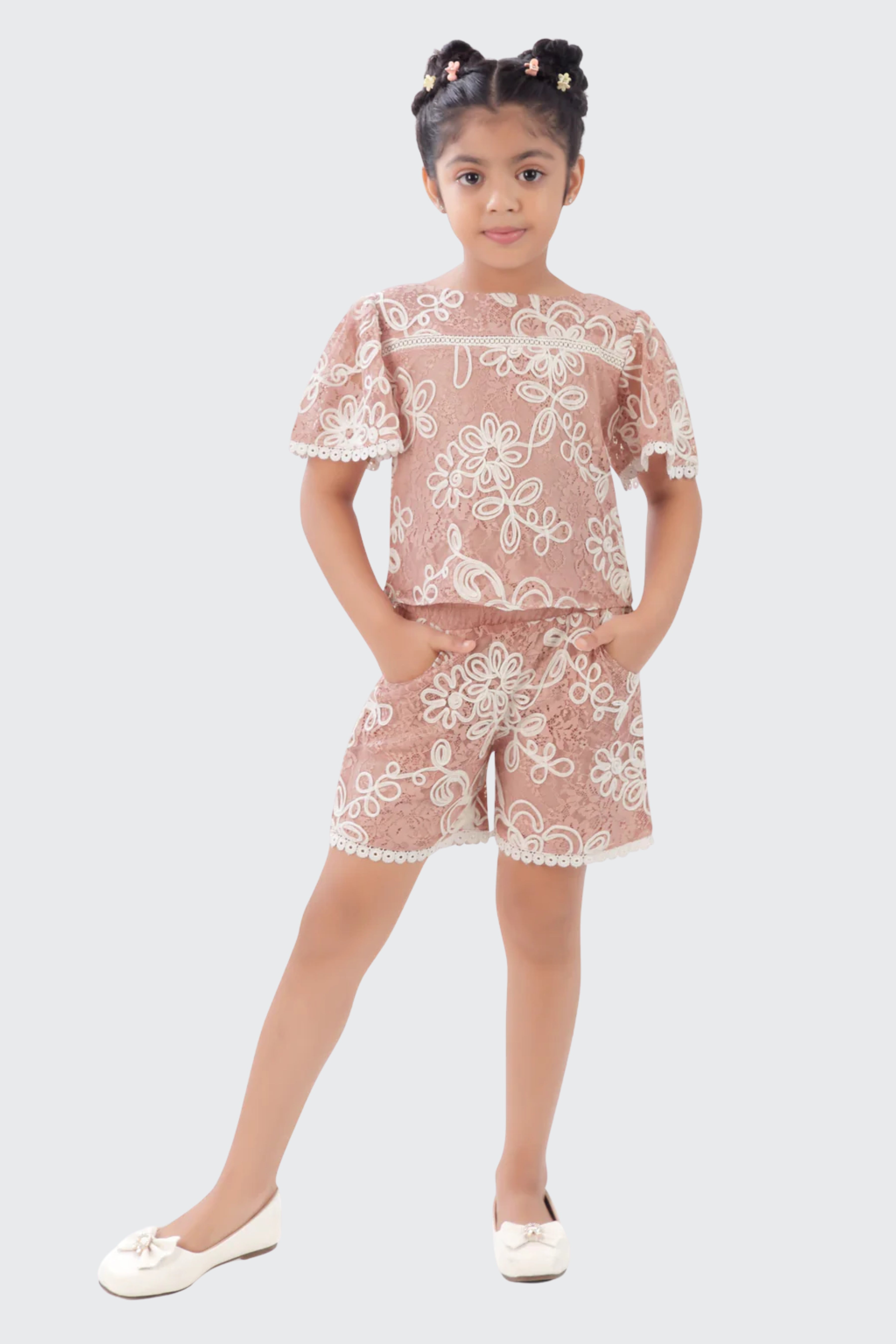 Onion Pink Printed Co-Ord Set 3113