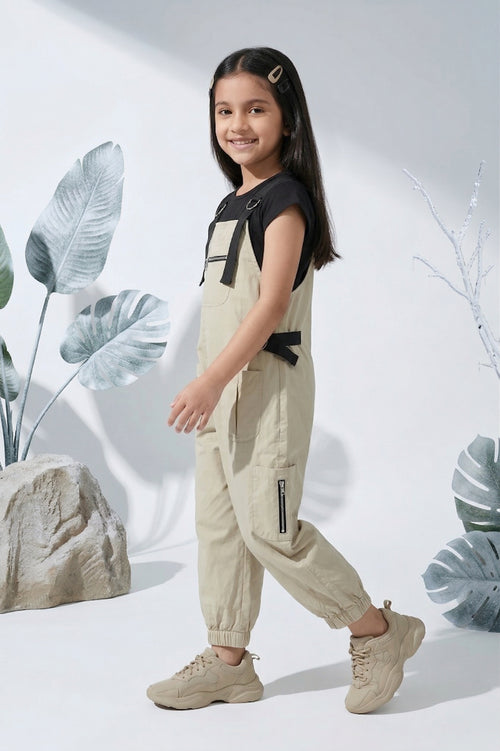 Urban Cargo Style Fawn Dungaree JP348