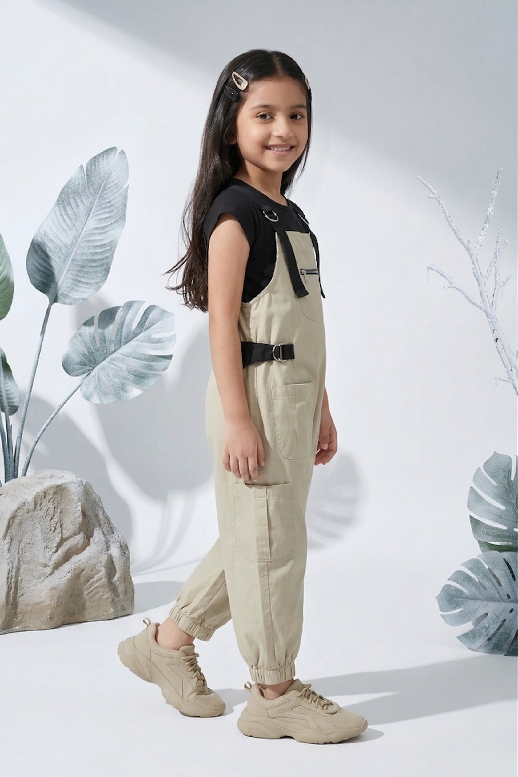 Urban Cargo Style Fawn Dungaree JP348