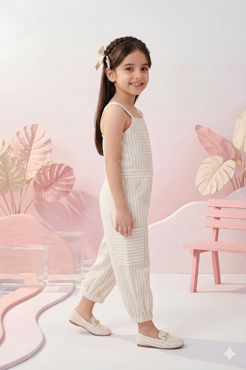 Fawn Pinstripe Jumpsuit JP360