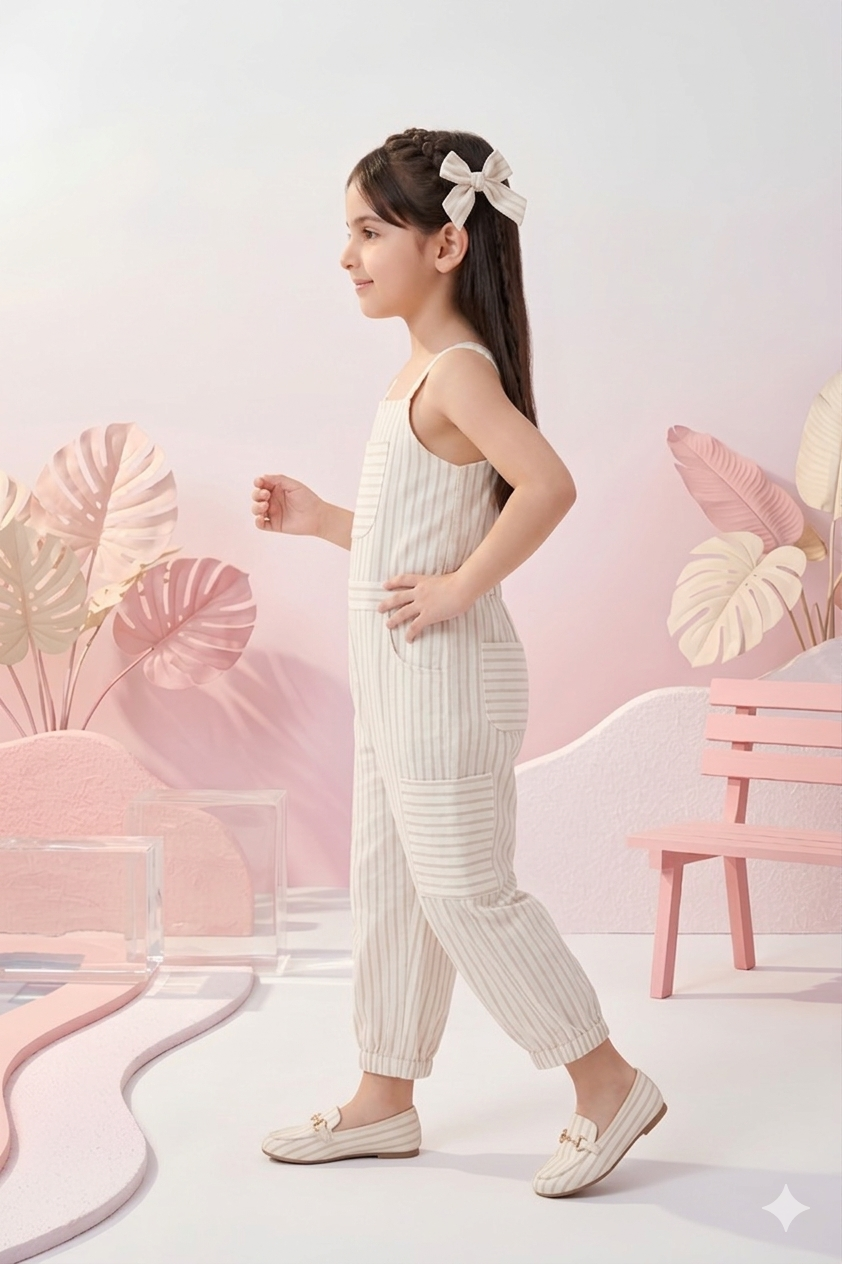 Fawn Pinstripe Jumpsuit JP360