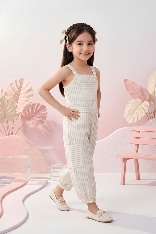 Fawn Pinstripe Jumpsuit JP360