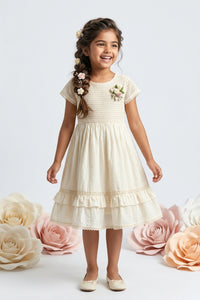 Soft Cream Party Dress M2419