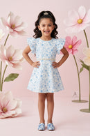 Blue Blossom Flutter Dress M2455