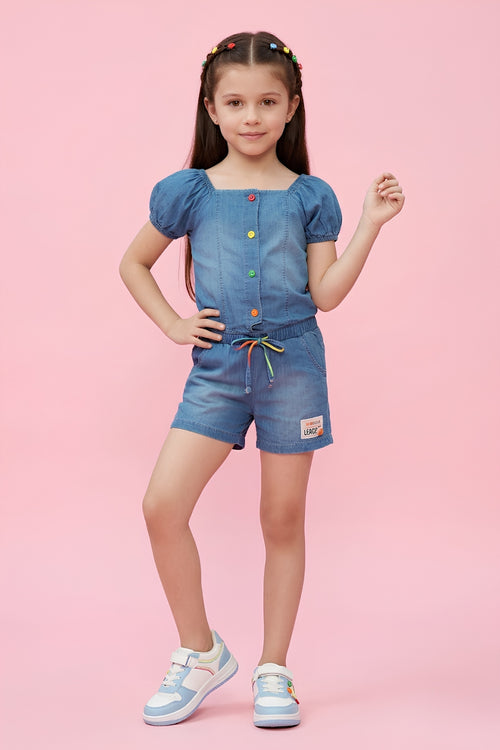 Denim Pop Co-Ord Set 2049