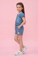Denim Pop Co-Ord Set 2049