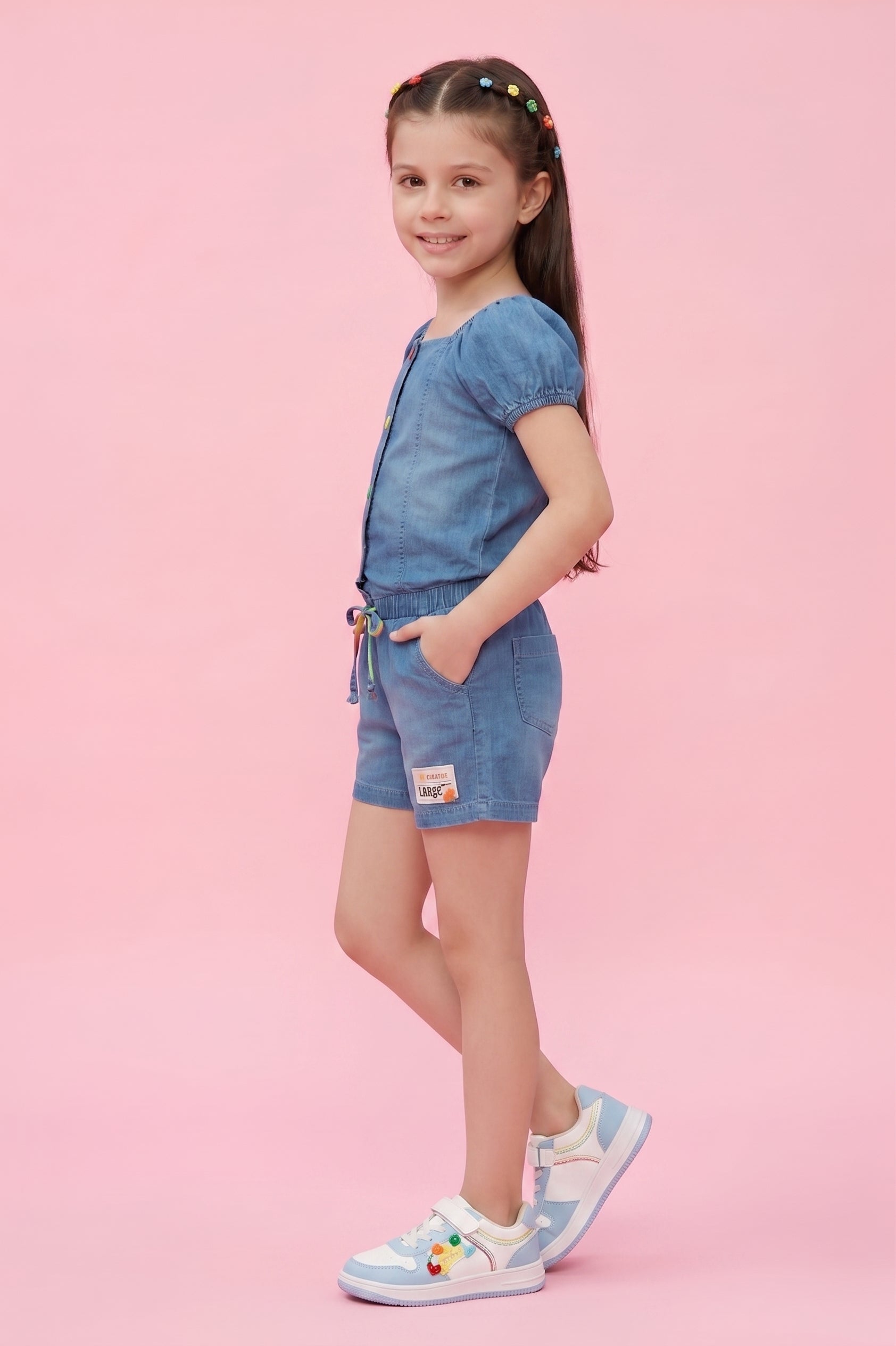 Denim Pop Co-Ord Set 2049