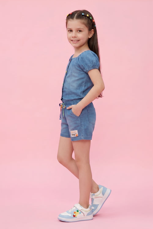 Denim Pop Co-Ord Set 2049