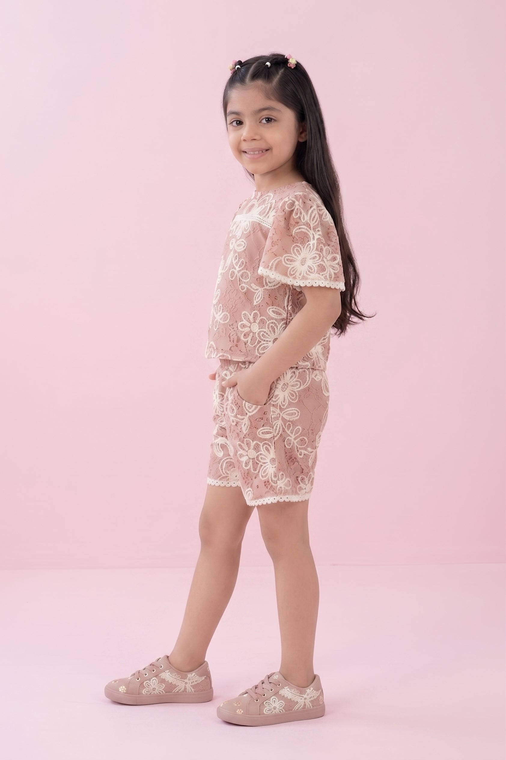 Onion Pink Printed Co-Ord Set 3113