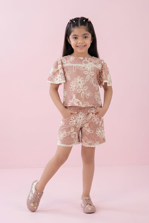 Onion Pink Printed Co-Ord Set 3113