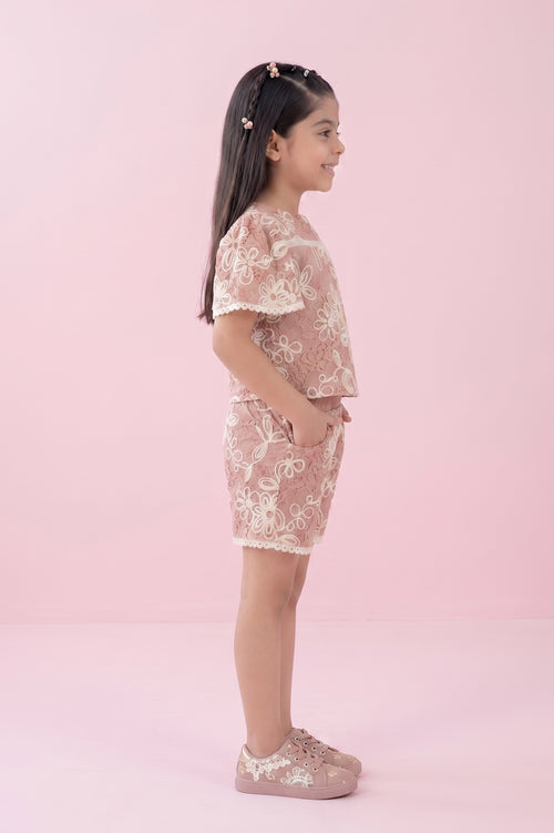 Onion Pink Printed Co-Ord Set 3113