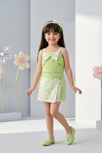 Pista Green Bow Detail Co-Ord Set 1082