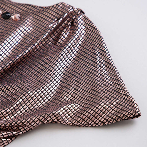 Copper Printed Peplum Top TG6047