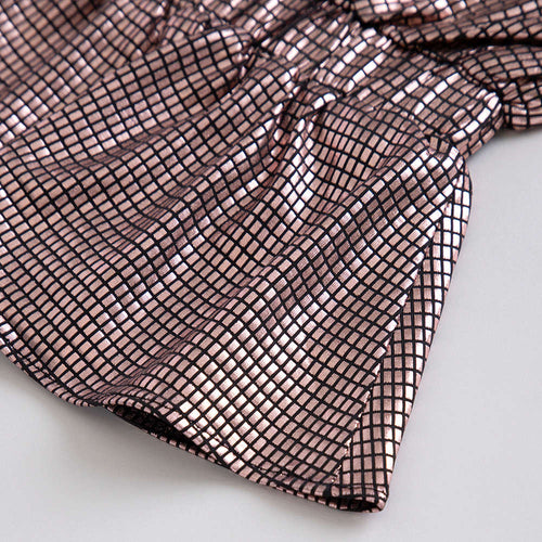 Copper Printed Peplum Top TG6047
