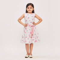 Frock With Detachable Fabric Belt