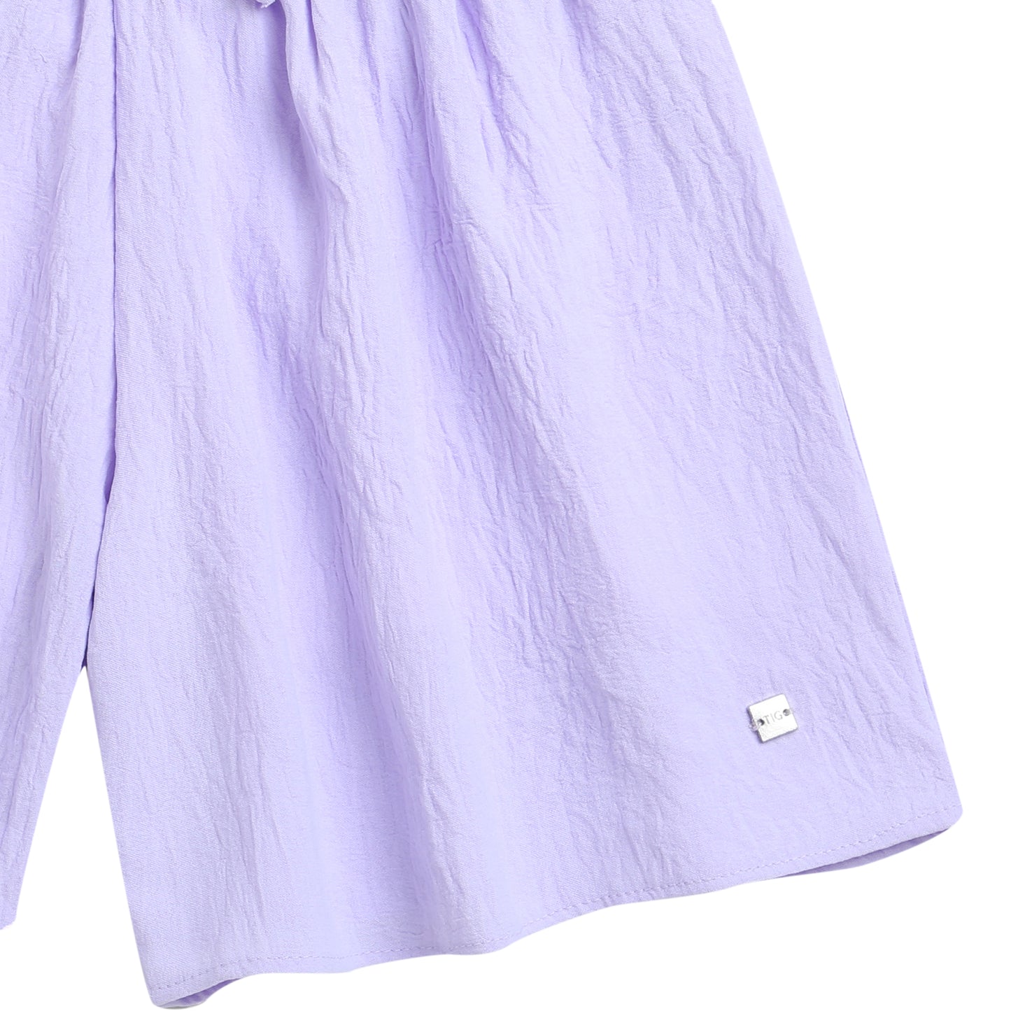 Paper Bag Shorts In Lavender