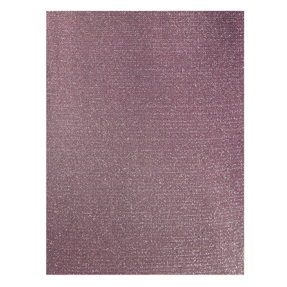 Asymmetric Flared Shimmer Jumpsuit In Purple