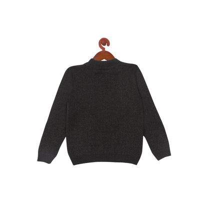 Basic Knitted Sikwi Black Sweater