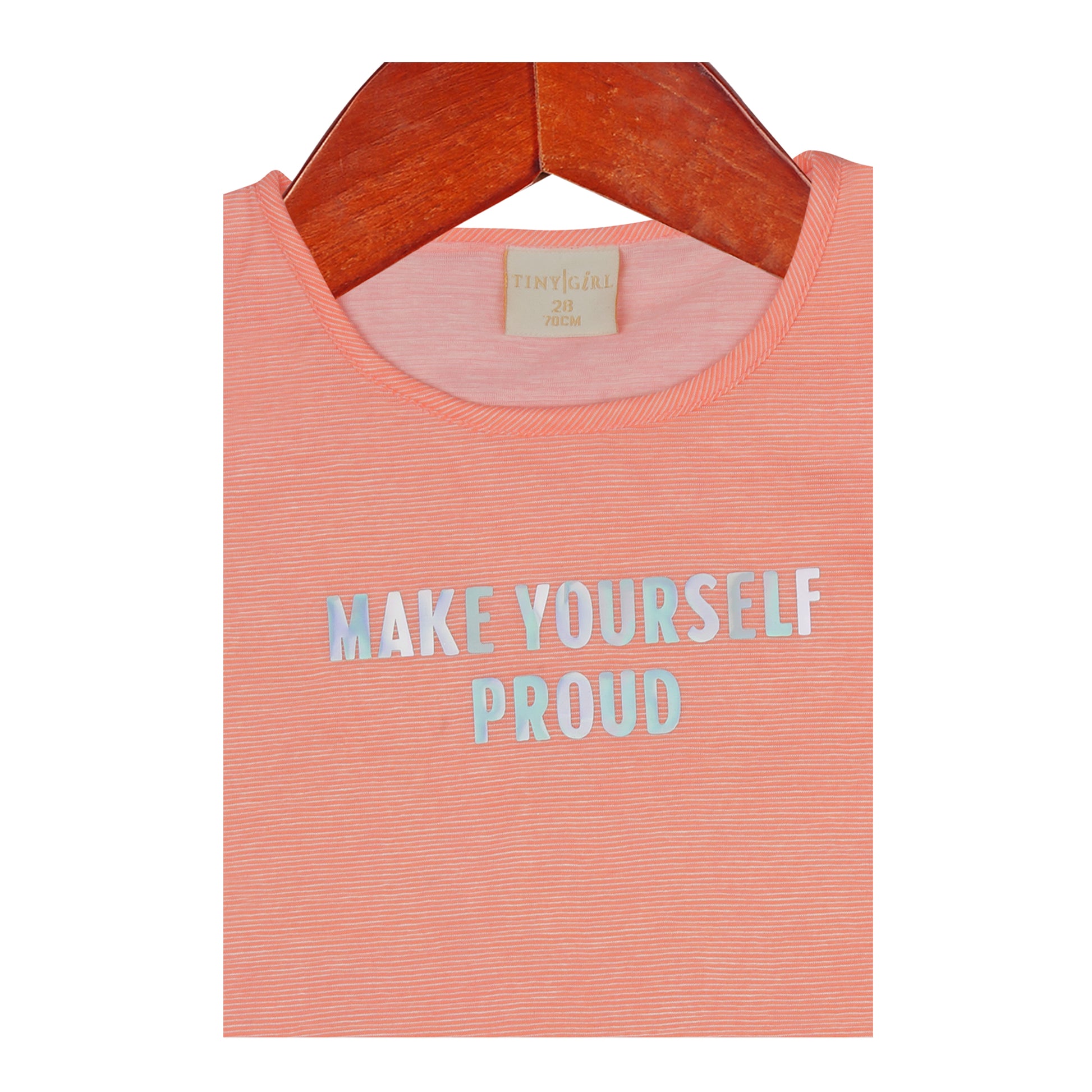Make Yourself Proud Flowly Sleeves Top In Neon Orange